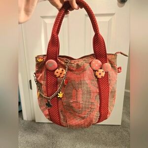 DISNEY MICKEY MOUSE RARE TOTE WITH CHAINS & CHARMS